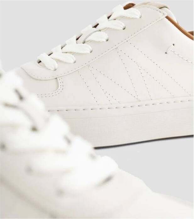 Moncler Klassieke witte leren sneakers White Heren