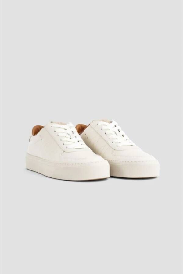 Moncler Klassieke witte leren sneakers White Heren