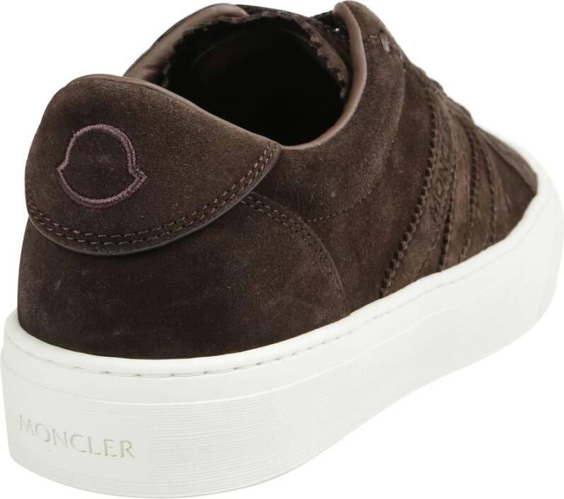 Moncler Lage Sneakers in Monaco Stijl Brown Heren