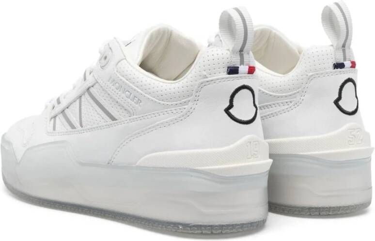 Moncler Lage Sneakers met Leren Details White Dames