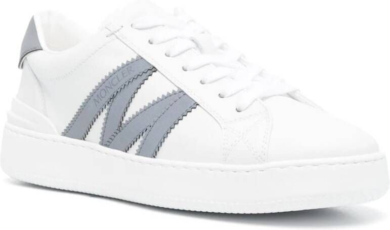 Moncler Lage Sneakers met Zijlogo Detail White Heren