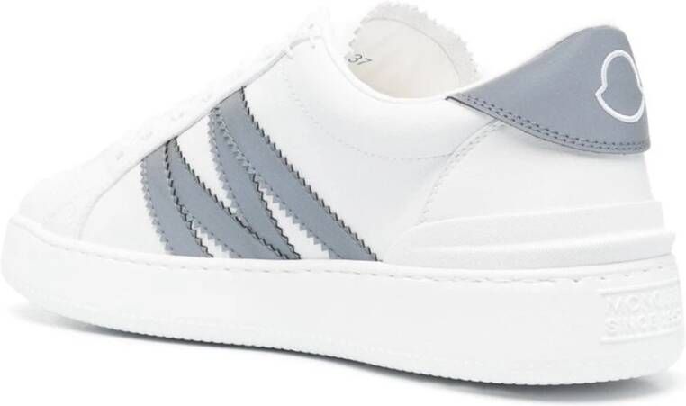 Moncler Lage Sneakers met Zijlogo Detail White Heren