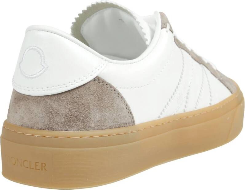 Moncler Lage Top Sneakers in Monaco-stijl White Dames