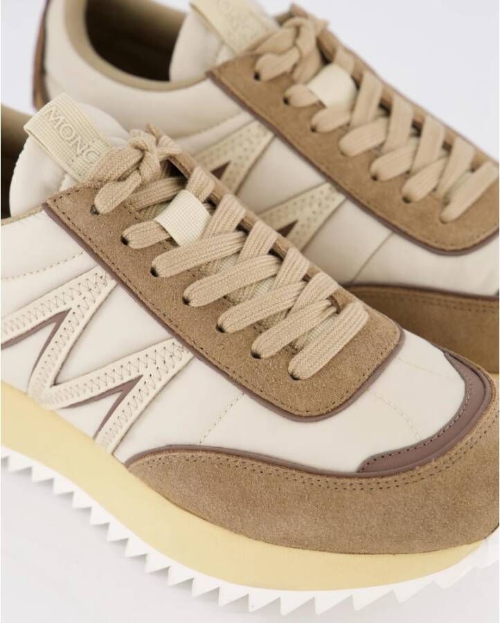 Moncler Lage Top Sneakers voor Heren Beige Heren