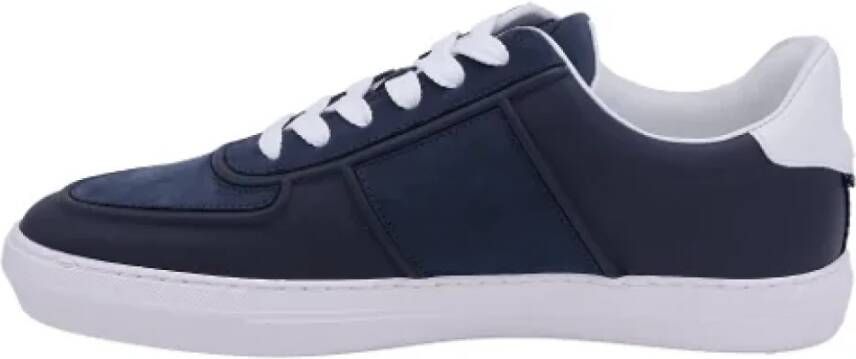 Moncler Leather sneakers Blue Heren