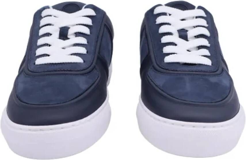 Moncler Leather sneakers Blue Heren