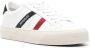 Moncler Leren lage sneakers met driekleurige banden White Dames - Thumbnail 2