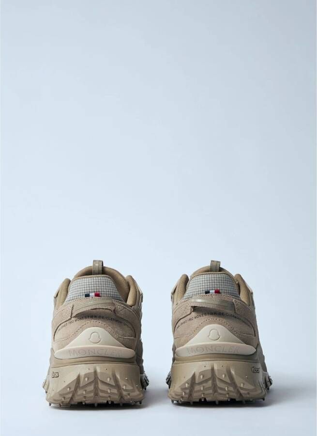 Moncler Leren Mesh Trailgrip Sneakers Beige Heren