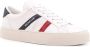 Moncler Logo Print Leren Sneakers White Dames - Thumbnail 2