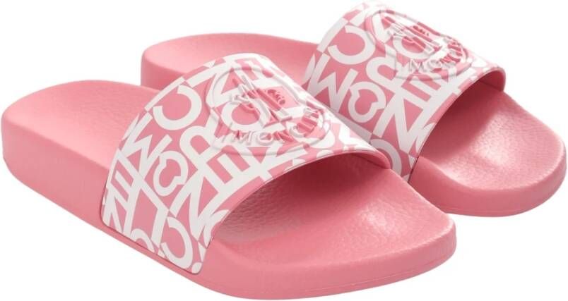 Moncler Logo Sandalen Pink Dames