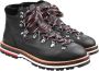 Moncler Logo Wandelschoenen Zwart Leer Black Dames - Thumbnail 2