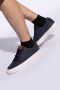 Moncler Blauwe Leren Sneakers Vetersluiting Blue Heren - Thumbnail 6