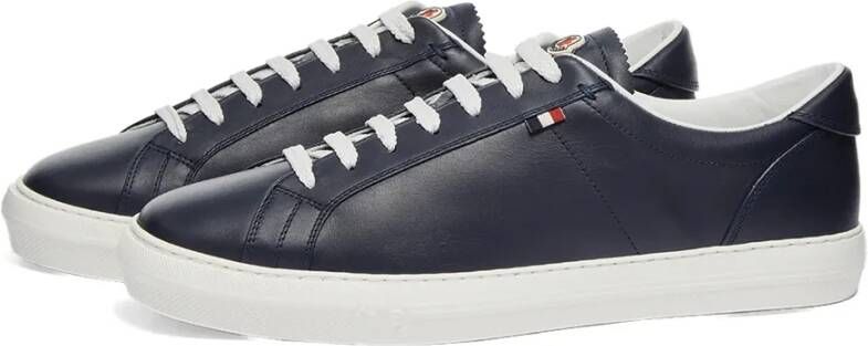 Moncler Nieuwe Monaco Marine Sneakers Blue Heren