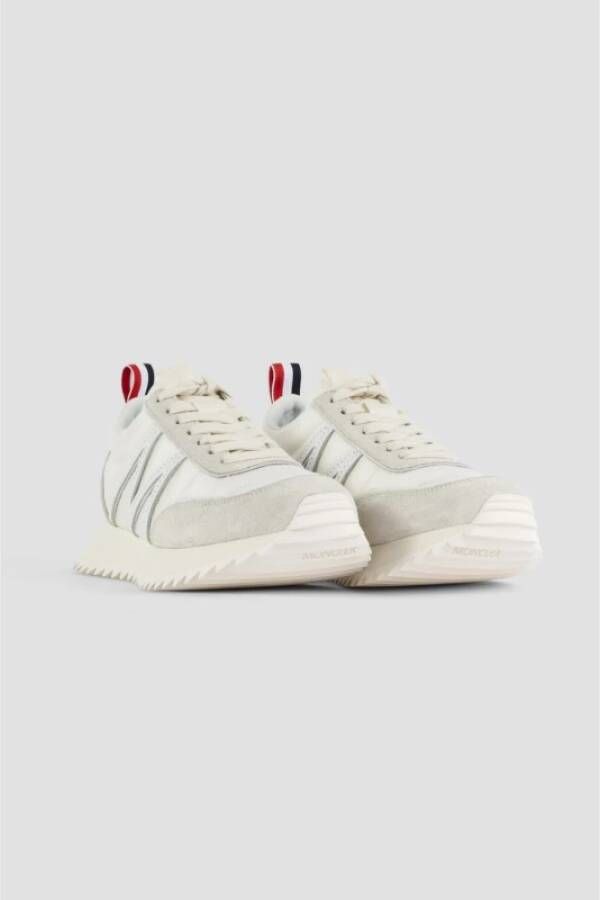 Moncler Off-white Pacey sneakers van nylon en suède Gray Dames