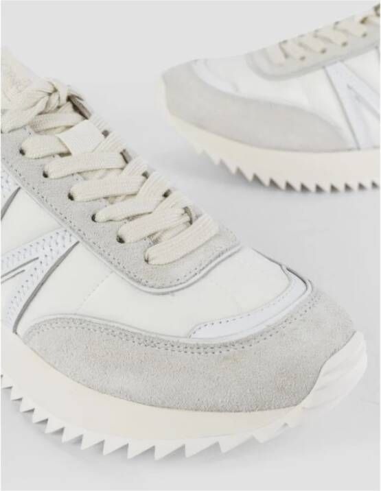 Moncler Off-white Pacey sneakers van nylon en suède Gray Dames