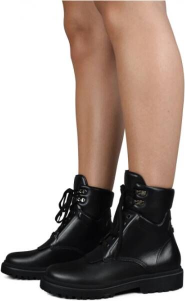 Moncler Patty Combat Boots Black Dames