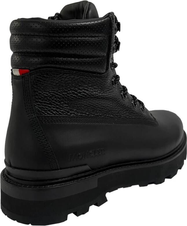 Moncler Peka Zwarte Veterschoenen Black Heren