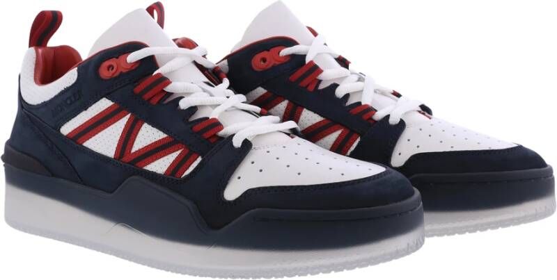 Moncler Stijlvolle Low Top Sneakers Blauw Heren