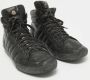 Moncler Pre-owned Leather sneakers Black Heren - Thumbnail 4