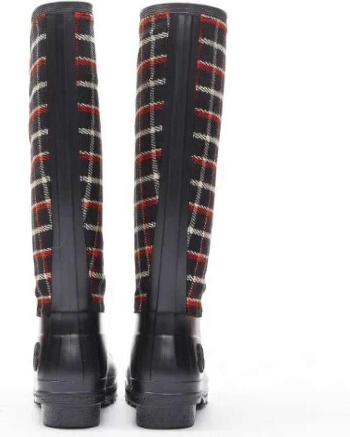 Moncler Pre-owned Rubber boots Black Dames