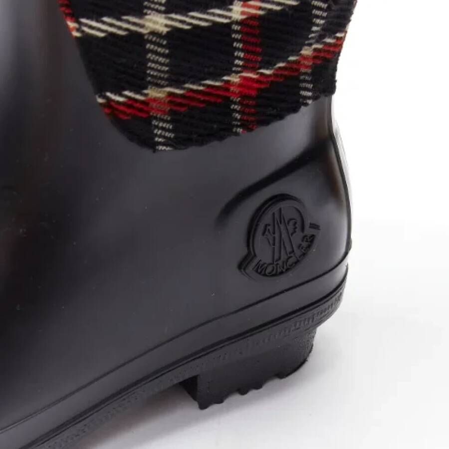 Moncler Pre-owned Rubber boots Black Dames