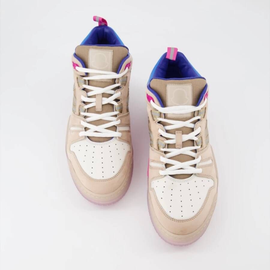 Moncler Reflecterende Nubuck Leren Sneakers Multicolor Heren