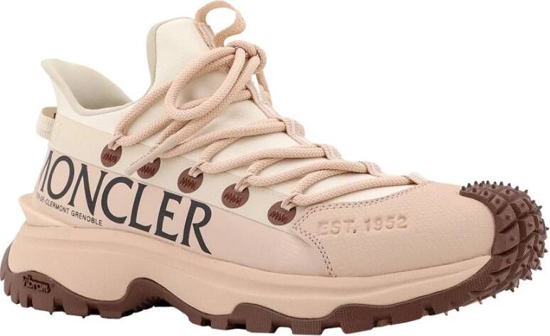 Moncler Ripstop Trail Sneakers met Vibram Sole Pink Dames