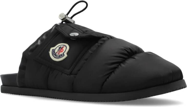 Moncler Slides Mon Pocket Black Dames