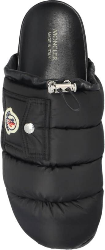 Moncler Slides Mon Pocket Black Dames