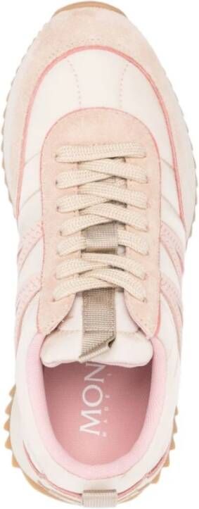 Moncler Sneakers met leren afwerking Pink Dames