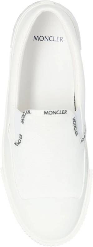 Moncler Witte Slip-On Trainers met Tri Design Wit Dames