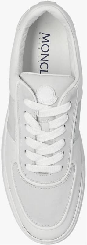 Moncler Witte sneakers met logo-patch Wit Heren