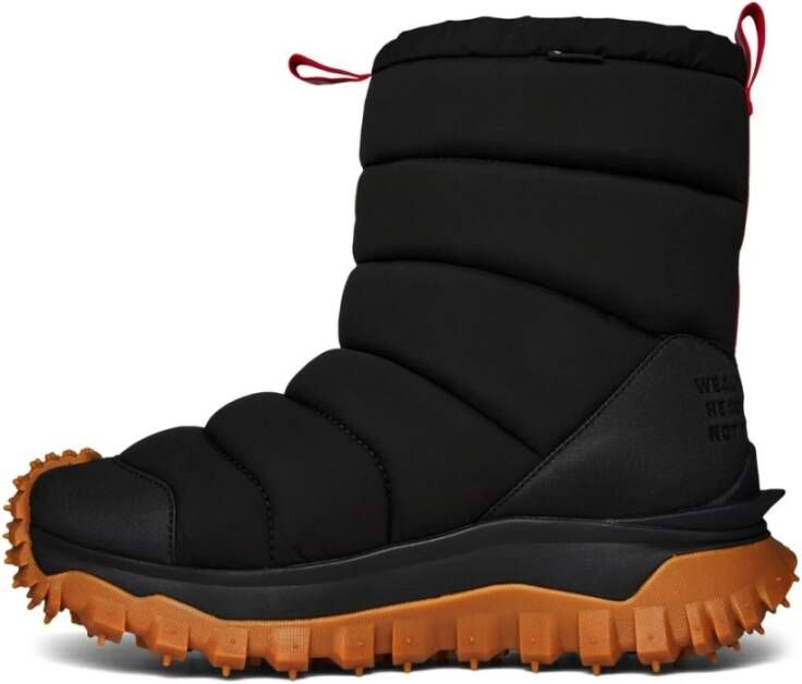 Moncler Trailgrip Apres Sneeuwlaarzen Zwart Logo Black Heren