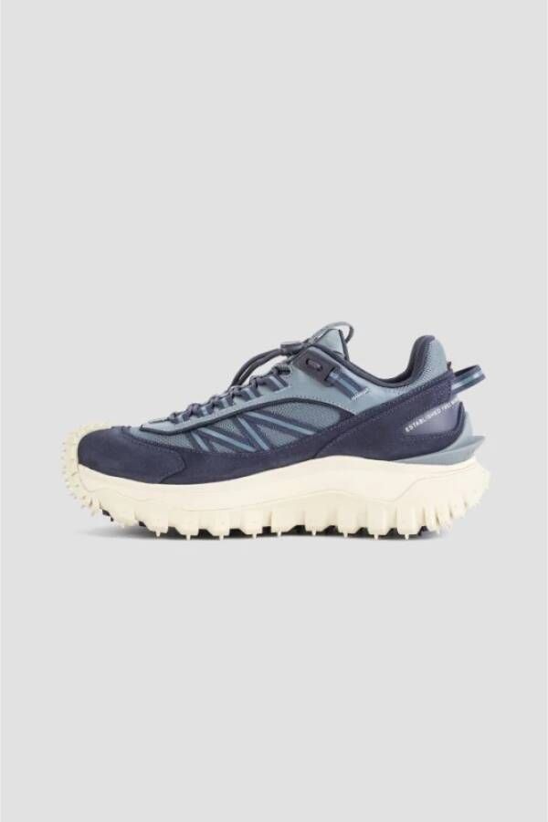 Moncler TrailGrip Blauwe Sneakers met Vibram Zool Blue Heren