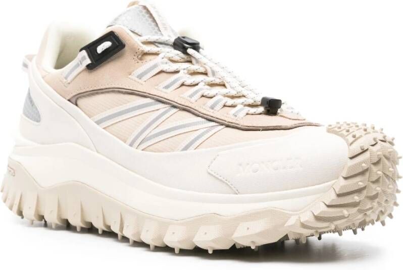 Moncler Reflecterende Veterschoenen Beige Heren