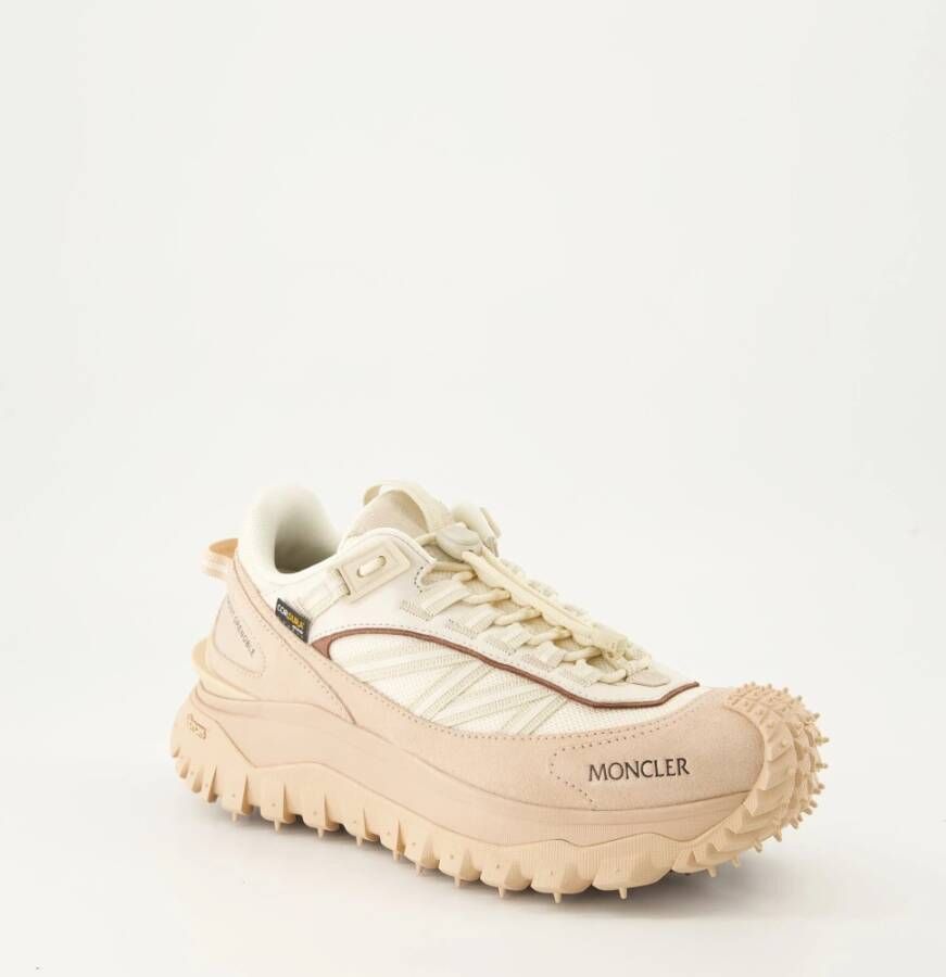 Moncler Trailgrip Manden in Roze Nylon en Suède Pink Dames