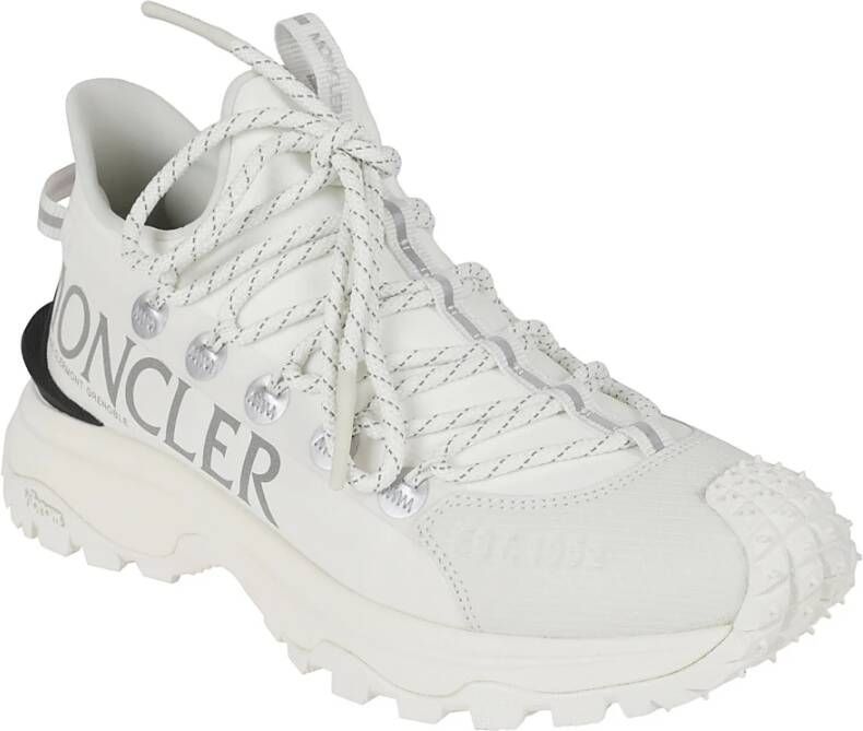 Moncler Witte lage top sneakers White Dames