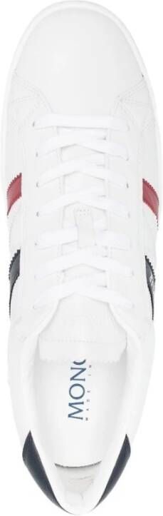 Moncler Witte Sneakers met Logo Print White Heren