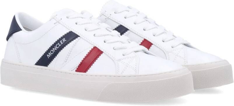 Moncler Witte Sneakers Monaco2 Stijl White Heren