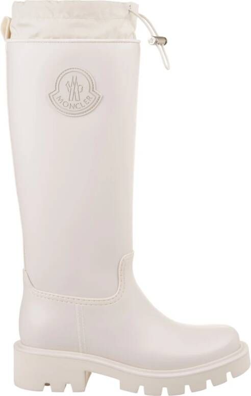 Moncler Witte Waterdichte Kniehoge Laarzen Kickstream White Dames