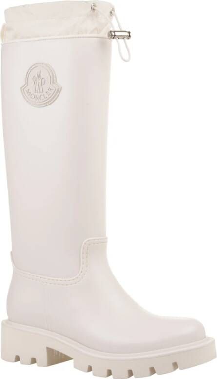 Moncler Witte Waterdichte Kniehoge Laarzen Kickstream White Dames