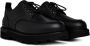 Moncler Zwarte Derby Schoenen met Logo Black Heren - Thumbnail 2