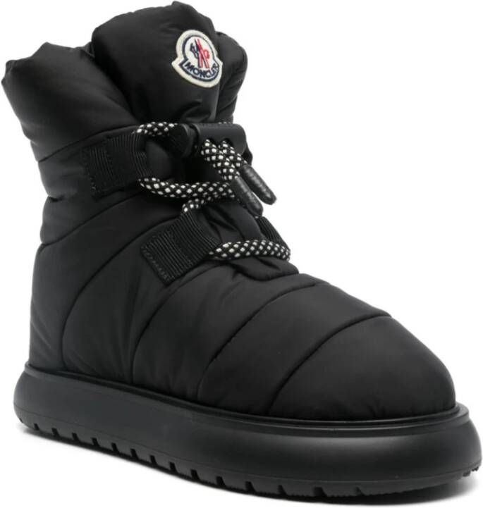 Moncler Zwarte enkellaarzen voor vrouwen Black Dames