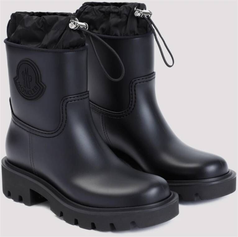 Moncler Zwarte Sneakers Stijlvolle Waterdichte Laarzen Black Dames