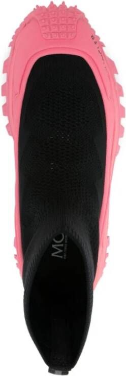 Moncler Zwarte Trailgrip Sock Sneakers Black Dames