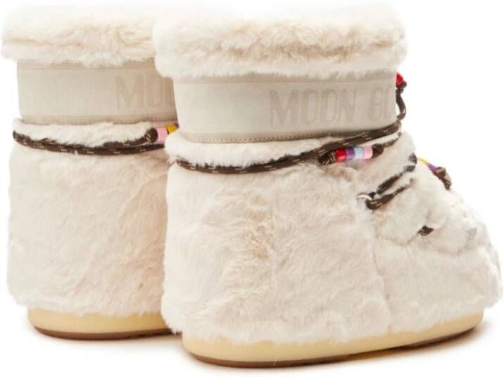 moon boot Beige Faux-Fur Sneeuwlaarzen Beige Dames