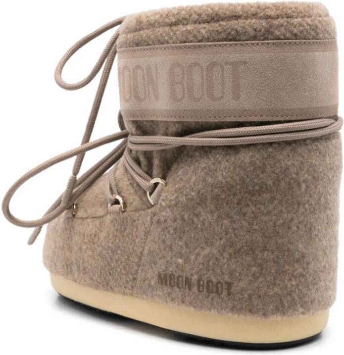 moon boot Beige Laarzen met Koord Beige Dames