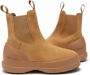 Moon boot Beige Suède Platte Schoenen met Oversized Rubberen Zool Beige Dames - Thumbnail 9