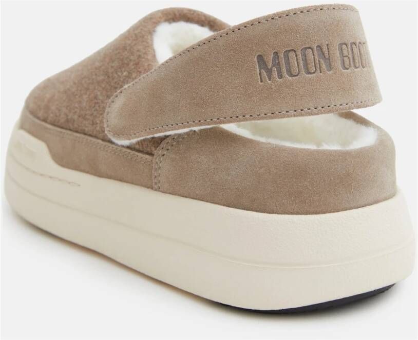 moon boot Beige Vilt Klomp Park Design Beige Dames