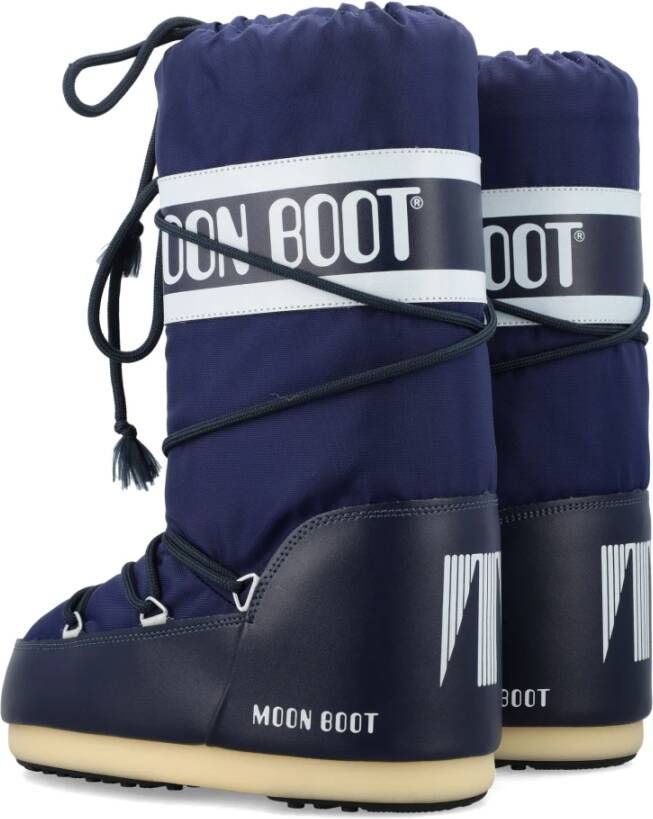 moon boot Blauwe Gesloten Icon High Nylonlaarzen Blue Dames